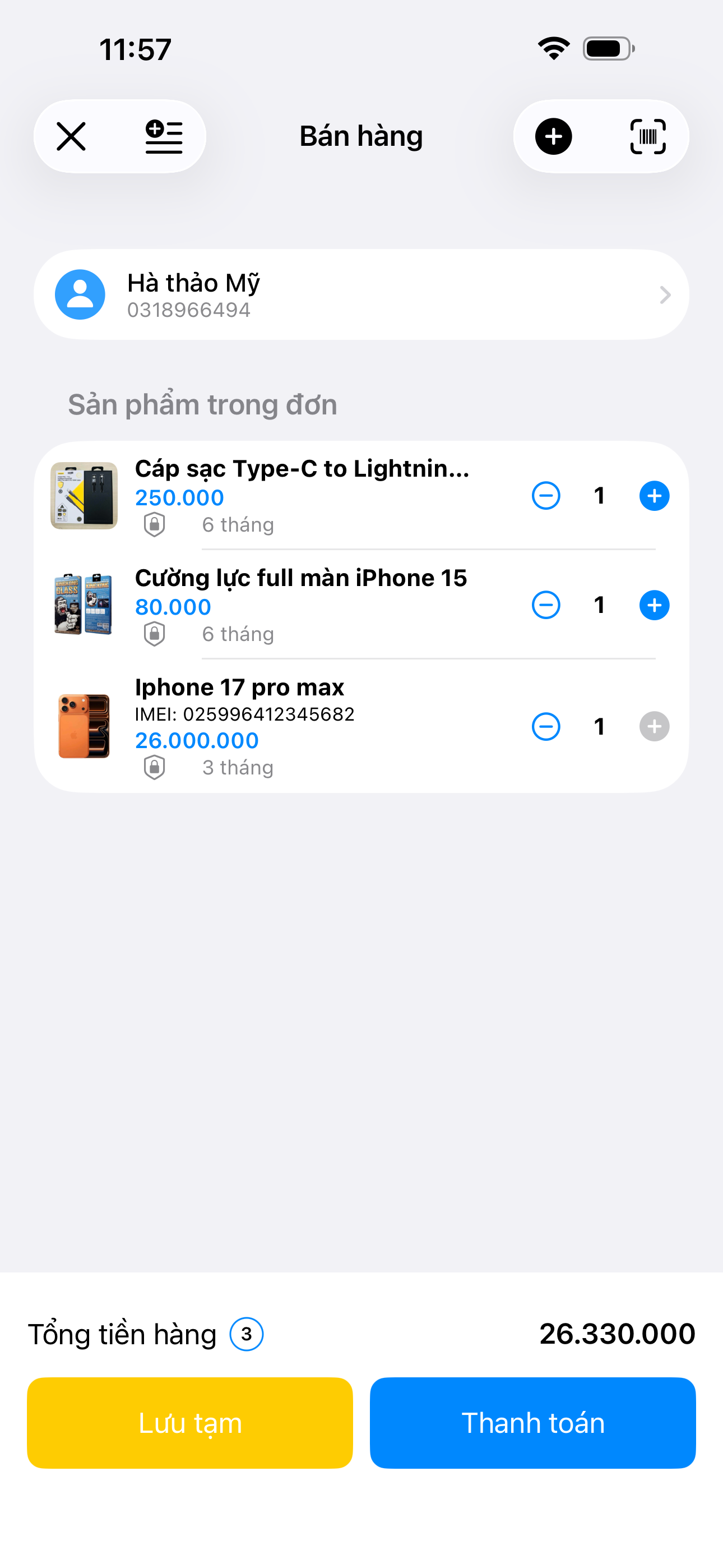 V Store – Quản lý mua bán hàng screenshot 3