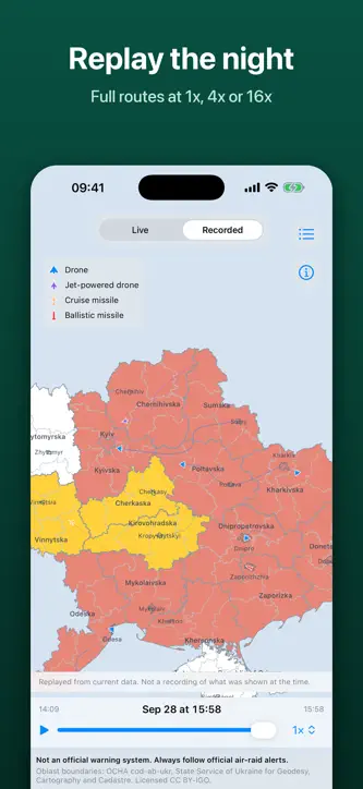 Dronar: Drone & Missile Map screenshot 2