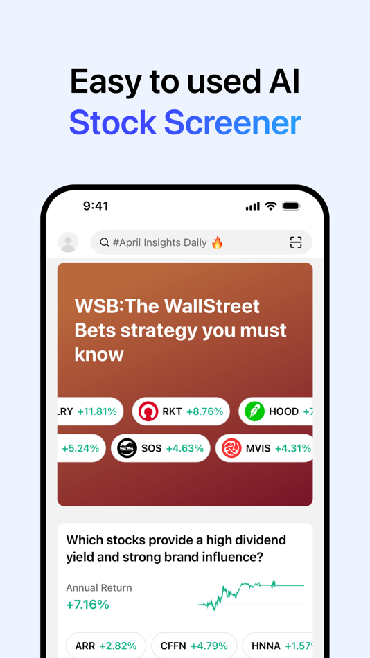 #4. Stock Screener, AI Scanner (iOS) 由: Ainvest FinTech, Inc.