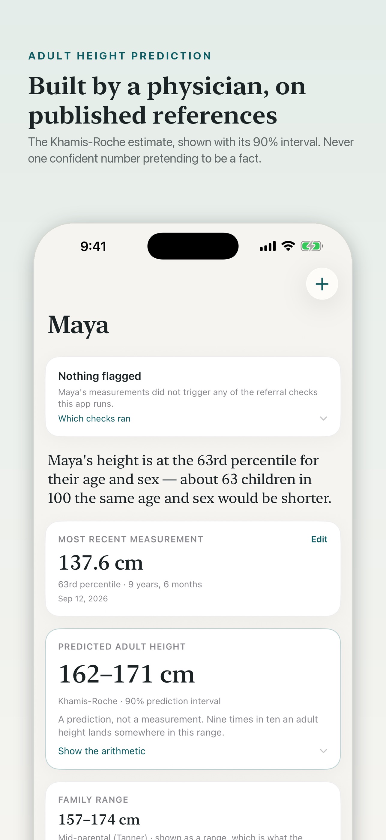 Screenshot 2 of Vital Growth: Height Predictor