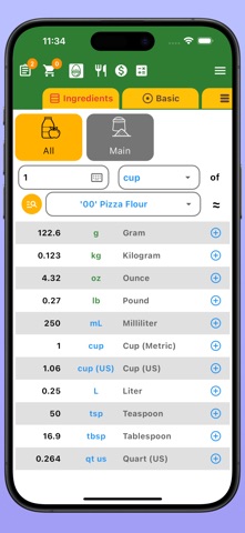 Cooking Converter Plus screenshot