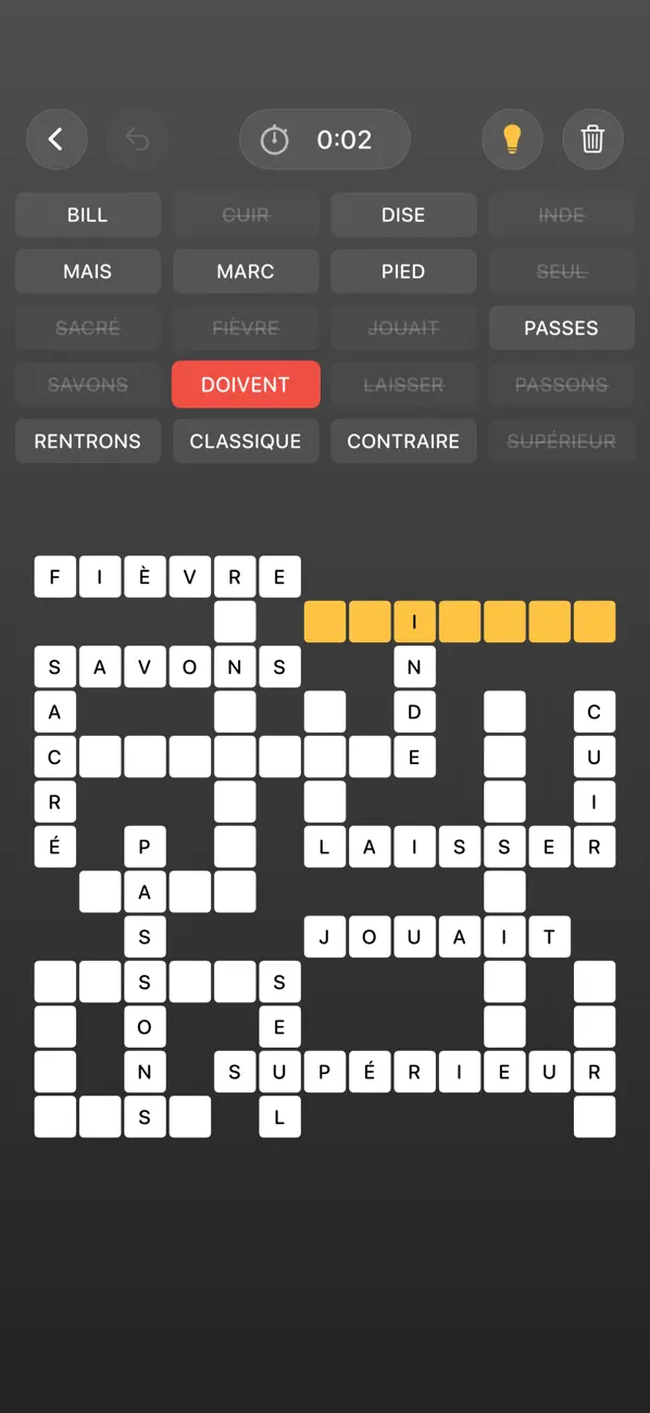 Screenshot #1 pour Mots Casés: Jeu de Lettres