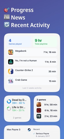 SweamKit: a gaming companion screenshot
