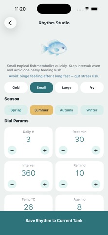 SatietyFin iPhone screenshot 2