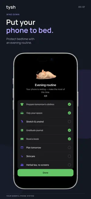 Tysh: Mindful Phone System screenshot 4