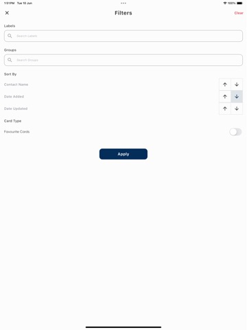 BizCatchUp iPad screenshot