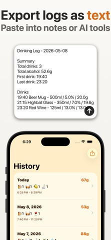 Simple Drinking Log Screenshot 5 of 5