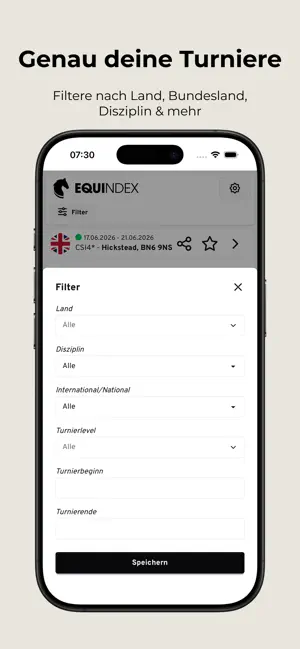 Equindex - Reitturnier App iPhone screenshot 2
