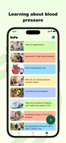 Blood Pressure Touch: Log&Info screenshot
