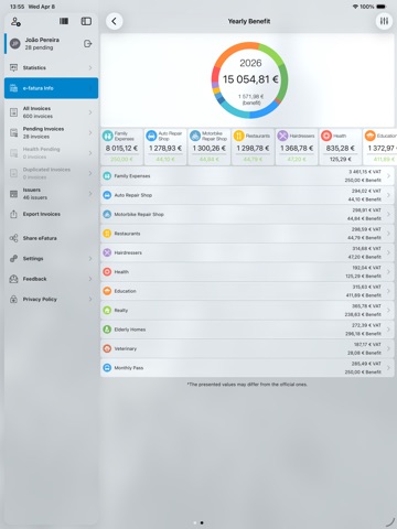 eFatura iPad screenshot