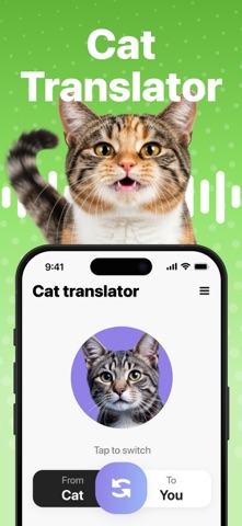 Cat Translator - Meow Sounds iPhone screenshot