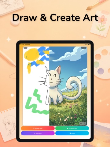 ArtsGen: Sketch to AI Art iPad screenshot