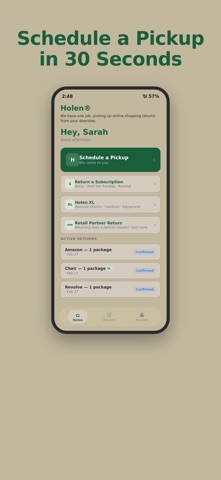Holen iPhone screenshot