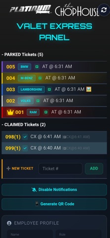 Valet Express screenshot