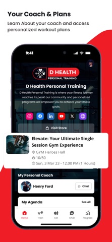 D HEALTH PERSONAL TRAINING screenshot
