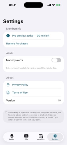 LadderKeep iPhone screenshot