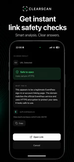 ClearScan: QR Scanner Safe screenshot 2