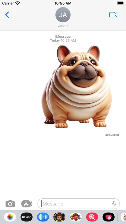 Fat French Bulldog Stickers screenshot-3