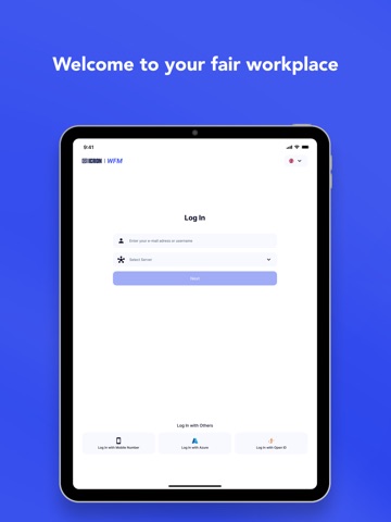ICRON WFM PRO iPad screenshot