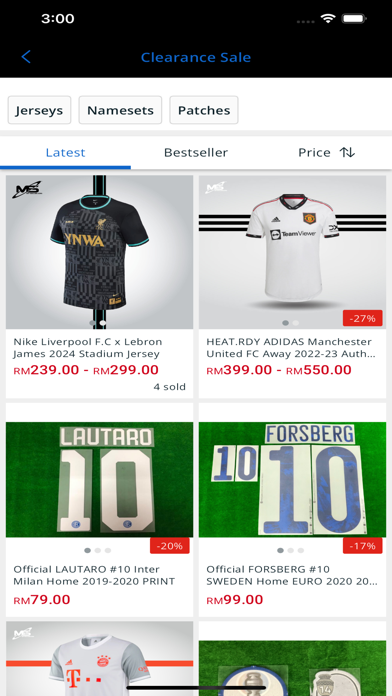 My-Soccer Online Store Screenshot