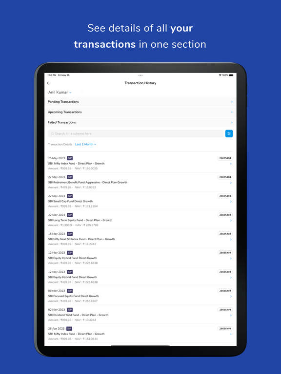 SBIMF InvestEasy iPad screenshot 6 - Finance app
