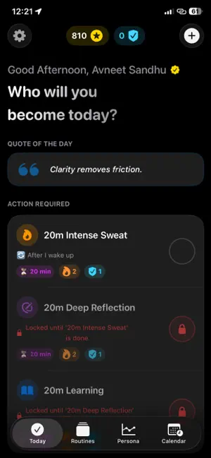 Quantum Routines screenshot 1