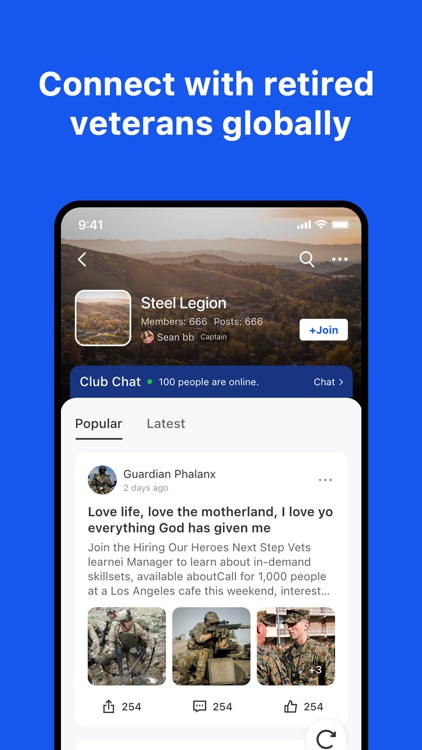 Hero Club For Veteran
