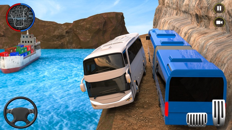 Offroad Real Bus Driving Games screenshot-3