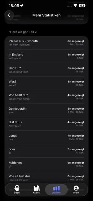 Vokü -Vokabeln üben screenshot 3