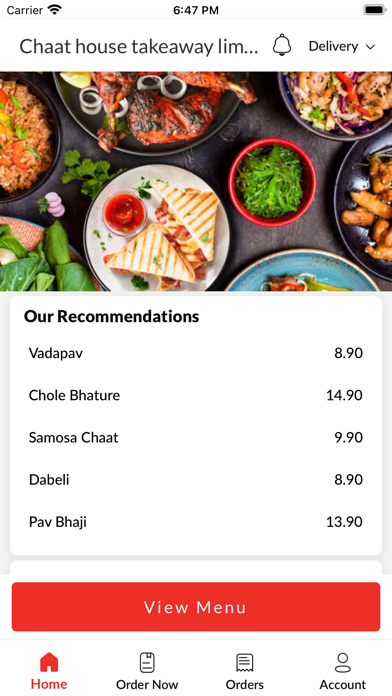 Chaat house Screenshot