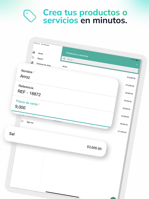 Alegra: Factura y Contabilidad iPad screenshot 4 - Productivity app