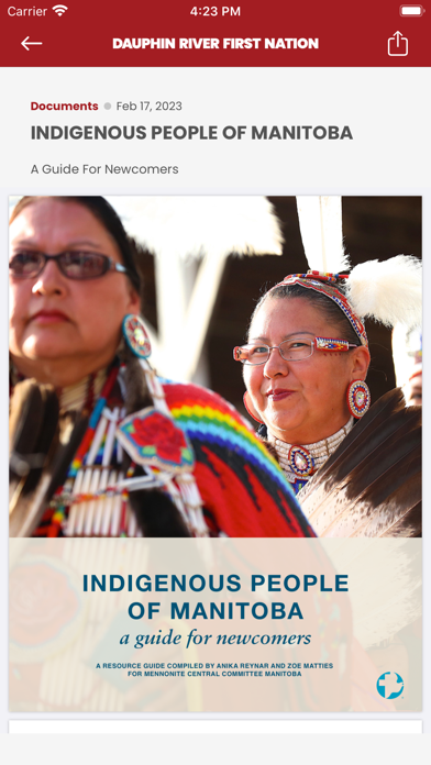 Dauphin River First Nation Screenshot