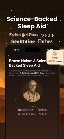Brown Noise for Sleep: Brw iPhone screenshot