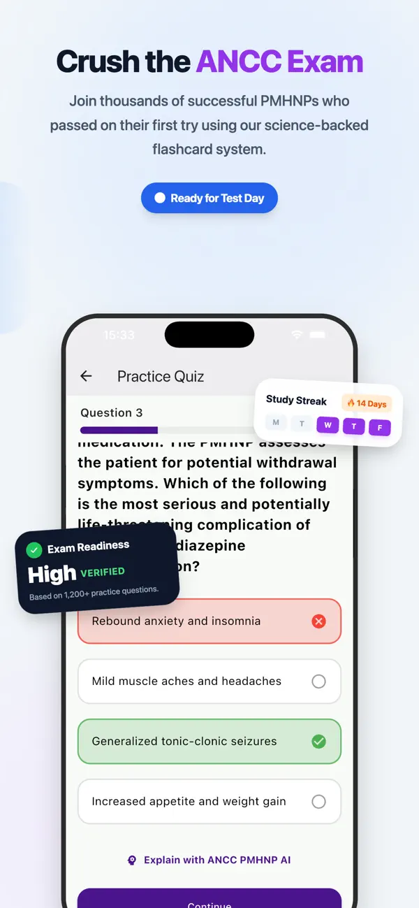 Screenshot #2 pour ANCC PMHNP Flashcards