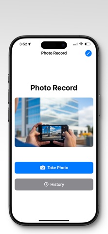 Site PhotoLog iPhone screenshot