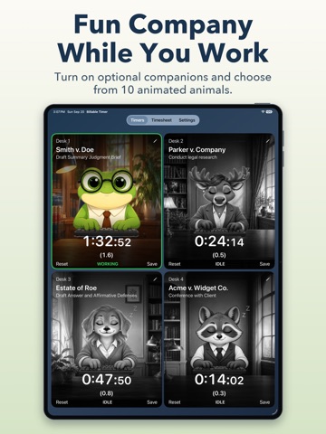 Billable Timer: Time Tracker iPad screenshot