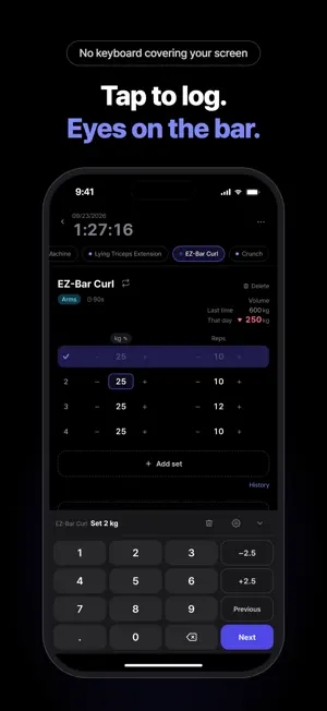 Like Arnold - Gym Workout Log screenshot 2