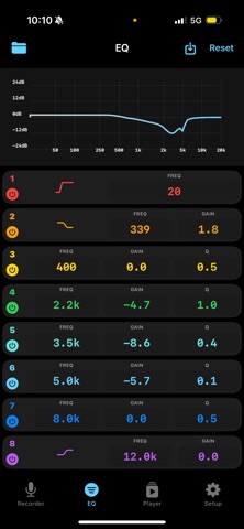 BPV Audio Recorder iPhone screenshot