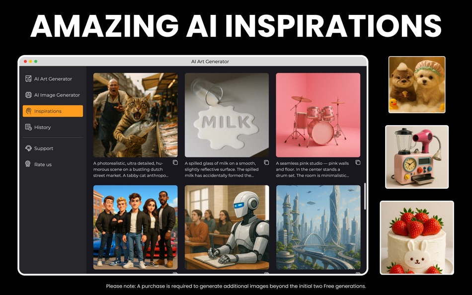 #2. AI Image Generator & Photo Art (macOS) Podle: Tuqeer Ahmad