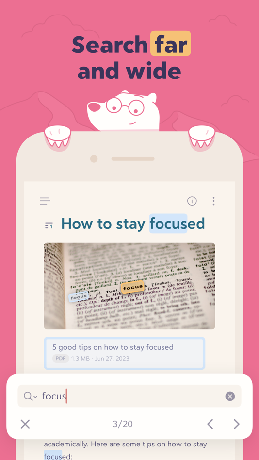 #7. Bear - Markdown Notes (iOS) Podle: Shiny Frog Ltd.