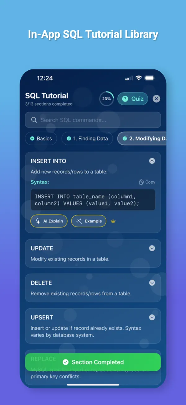 #6. SQL Bubble Pop-SQL Coding Game (iOS) 由: Baldwin Apps LLC