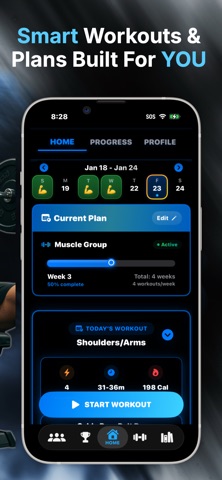Weight Lifting Tracker: WeFLEX Screenshot 2 of 10