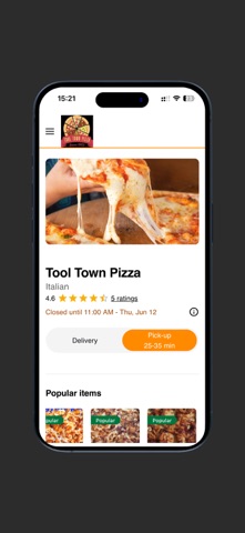 Tool Town Pizza iPhone screenshot