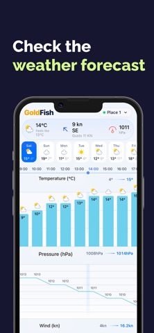 GoldFish: Fishing Forecast iPhone screenshot