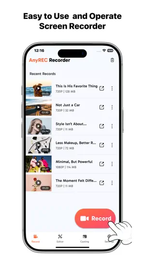 AnyREC: Screen Recorder, Share screenshot 1
