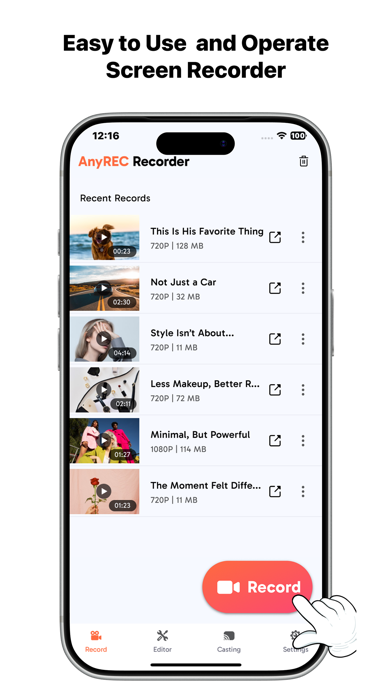 AnyREC: Screen Recorder, Share