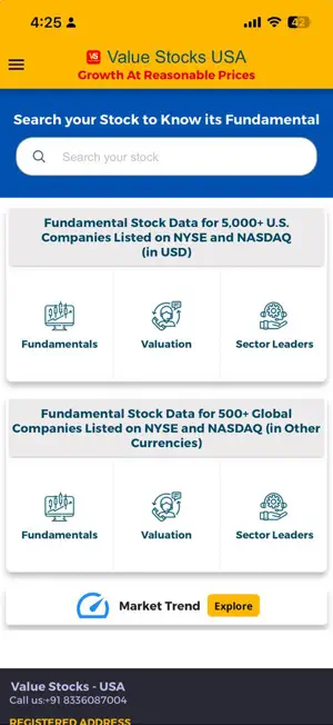 Value Stocks USA screenshot 1