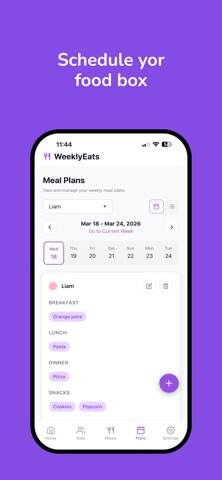 Weekly Eats - Meal Planner screenshot