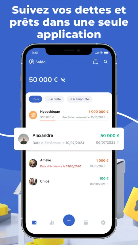 Saldo – Suivi des Dettes screenshot 2 of 7