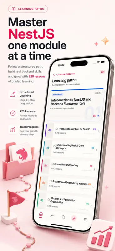 Learn NestJS - Node Framework screenshot 2 of 10